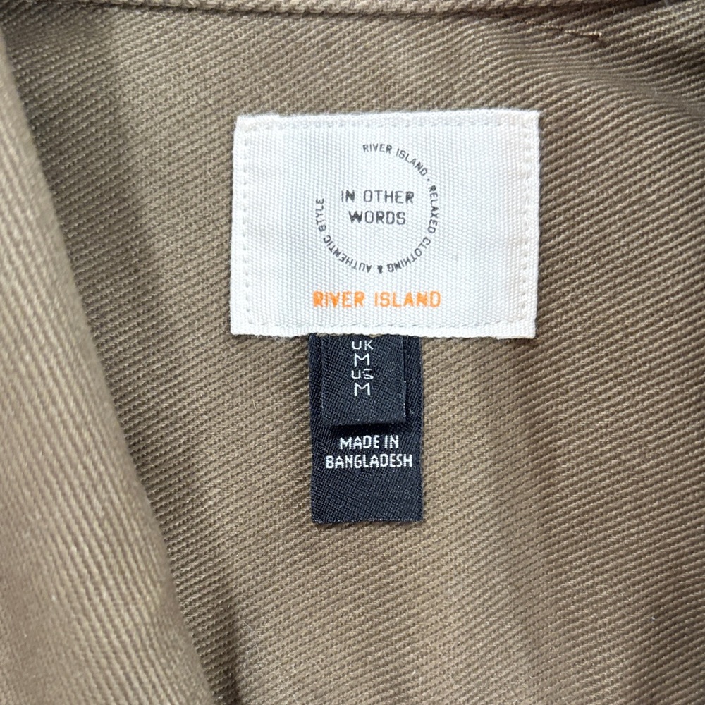 River Island Trucker Brown Denim Jacket - Picture 2 of 6